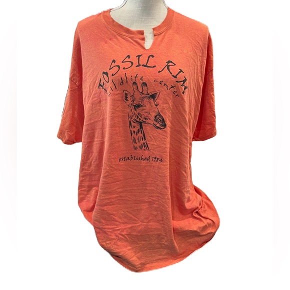 Gildan Orange Wildlife Graphic T-Shirt 2XL - Picture 1 of 4